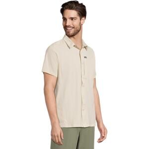 New COLUMBIA Sage Peak Woven Omni-Wick Short Sleeve Button Front Shirt XXL